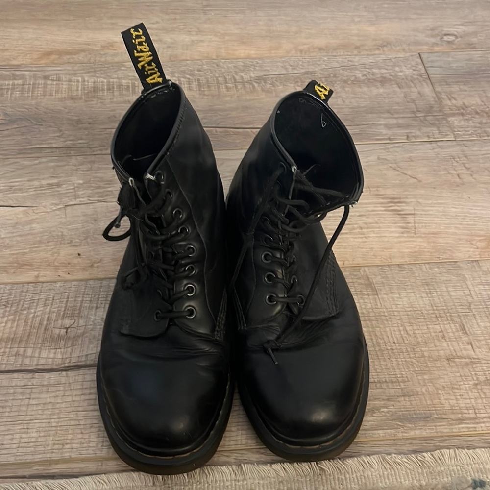 Size 10, Dr Martens , black, leather
